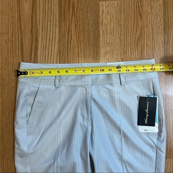 Tommy Armour Dri Logic Women’s 6 Pinstripe Golf Bermuda Shorts NWT High Rise - Picture 7 of 9